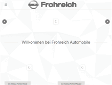Tablet Screenshot of frohreich.de